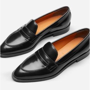 Everlane Black Leather Loafers